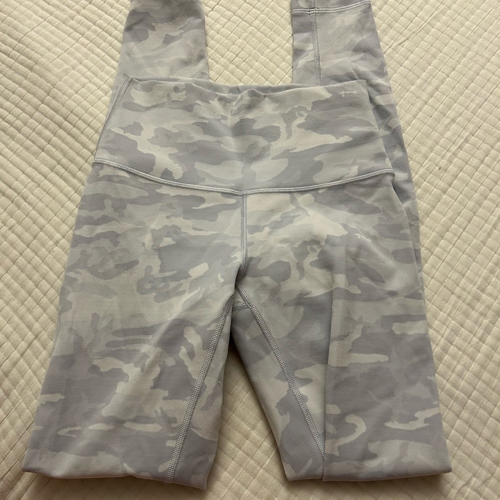 White Camo Lululemon Leggings